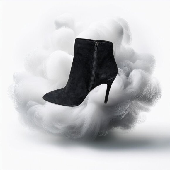 Charles David Delicious Black Suede Stiletto Bootie, Size 8.5 - Picture 12 of 13